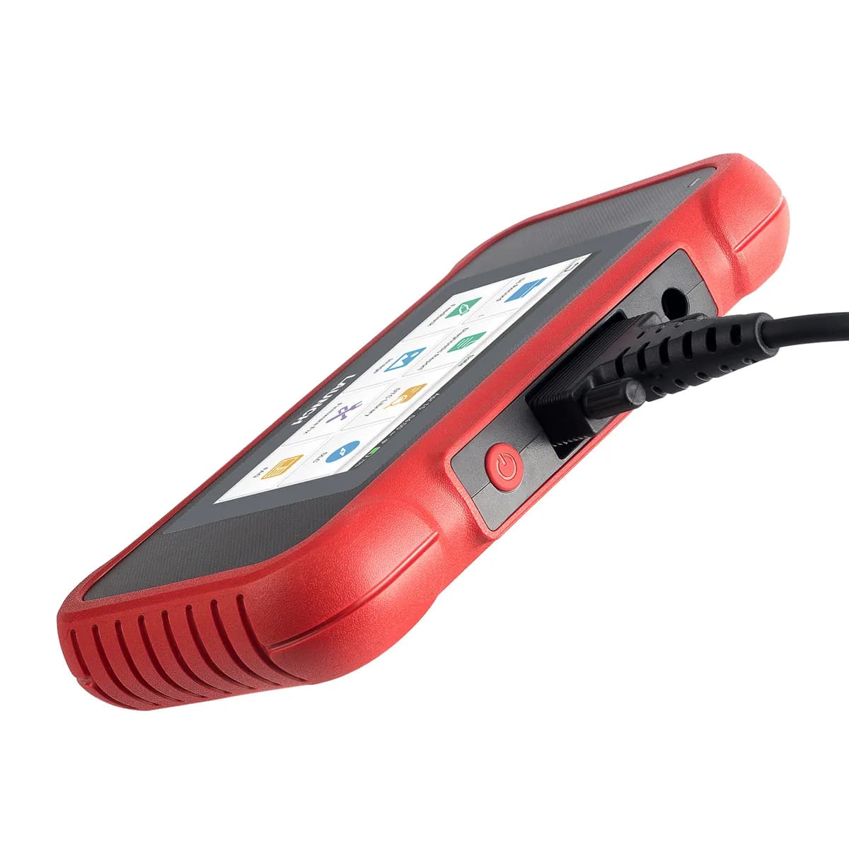 Valise de diagnostic auto multimarque Launch CRP129E, avec son câble branché